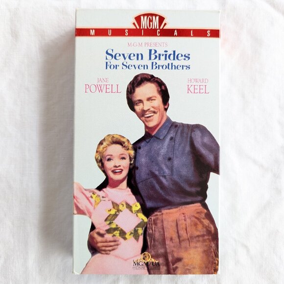 3/$15 Seven Brides for Seven Brothers VHS tape Jane Powell Howard Keel Musical - Picture 1 of 6